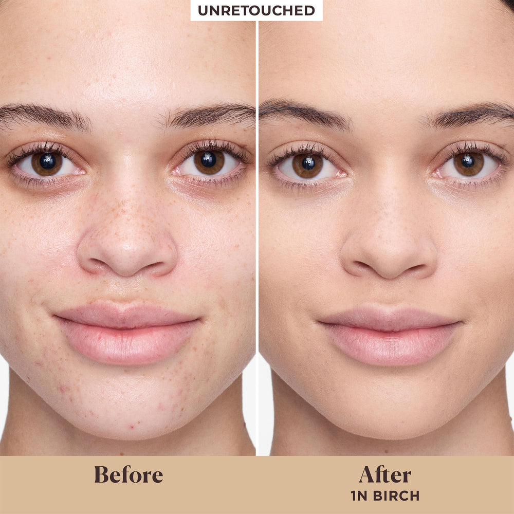 Laura Mercier textura suave, enfoque en difuminado de poros para piel natural.