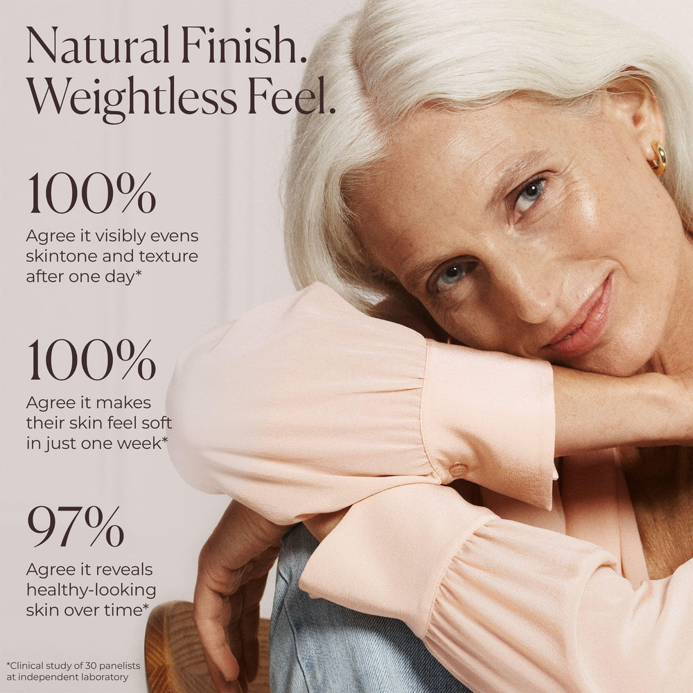Laura Mercier Tinted Moisturizer, cobertura translúcida y construible.