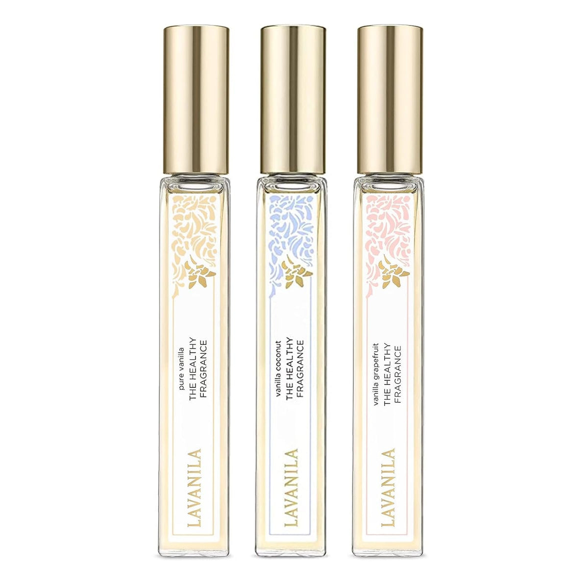Lavanila Vanilla Coco, aplicador rodillo elegante para fragancia diaria.