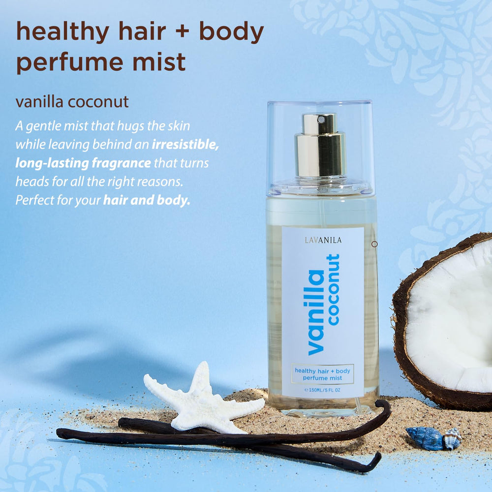 Bruma perfumada LAVANILA: aplicación suave en la piel para aroma duradero.