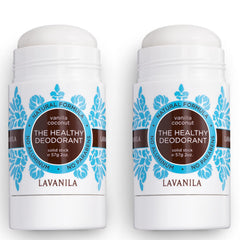 Lavanila Vanilla Coconut Deodorant stick up close reveals smooth texture and aloe benefits