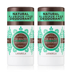 Desodorante Lavanila Vanilla Eucalipto en barra frente, aroma fresco y sin aluminio.