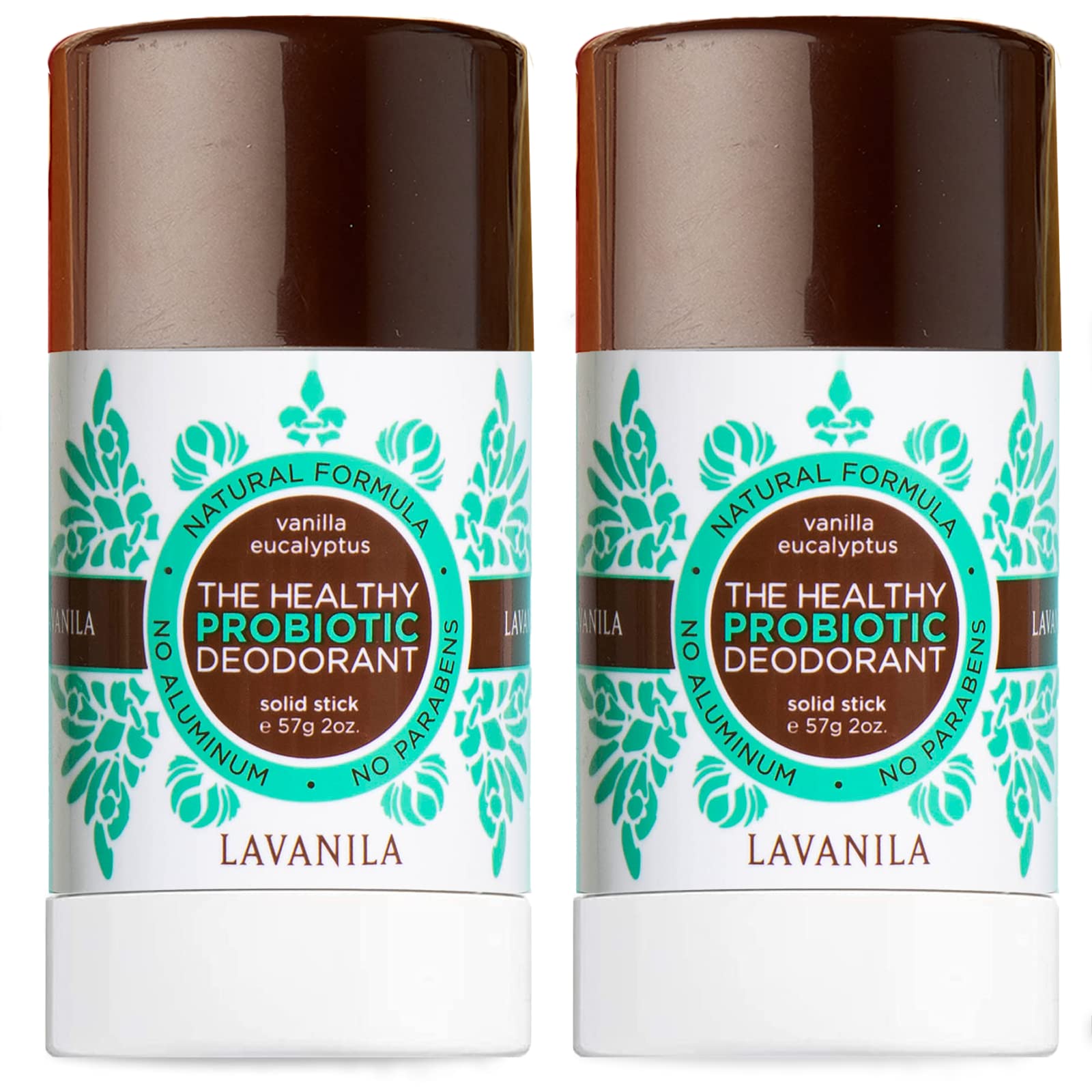 Empaque detallado del desodorante Lavanila Vanilla Eucalipto.