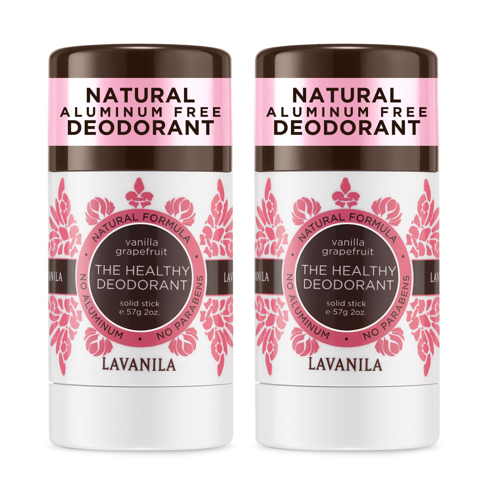 Lavanila Vanilla Grapefruit en barra, desodorante natural sin aluminio para uso diario