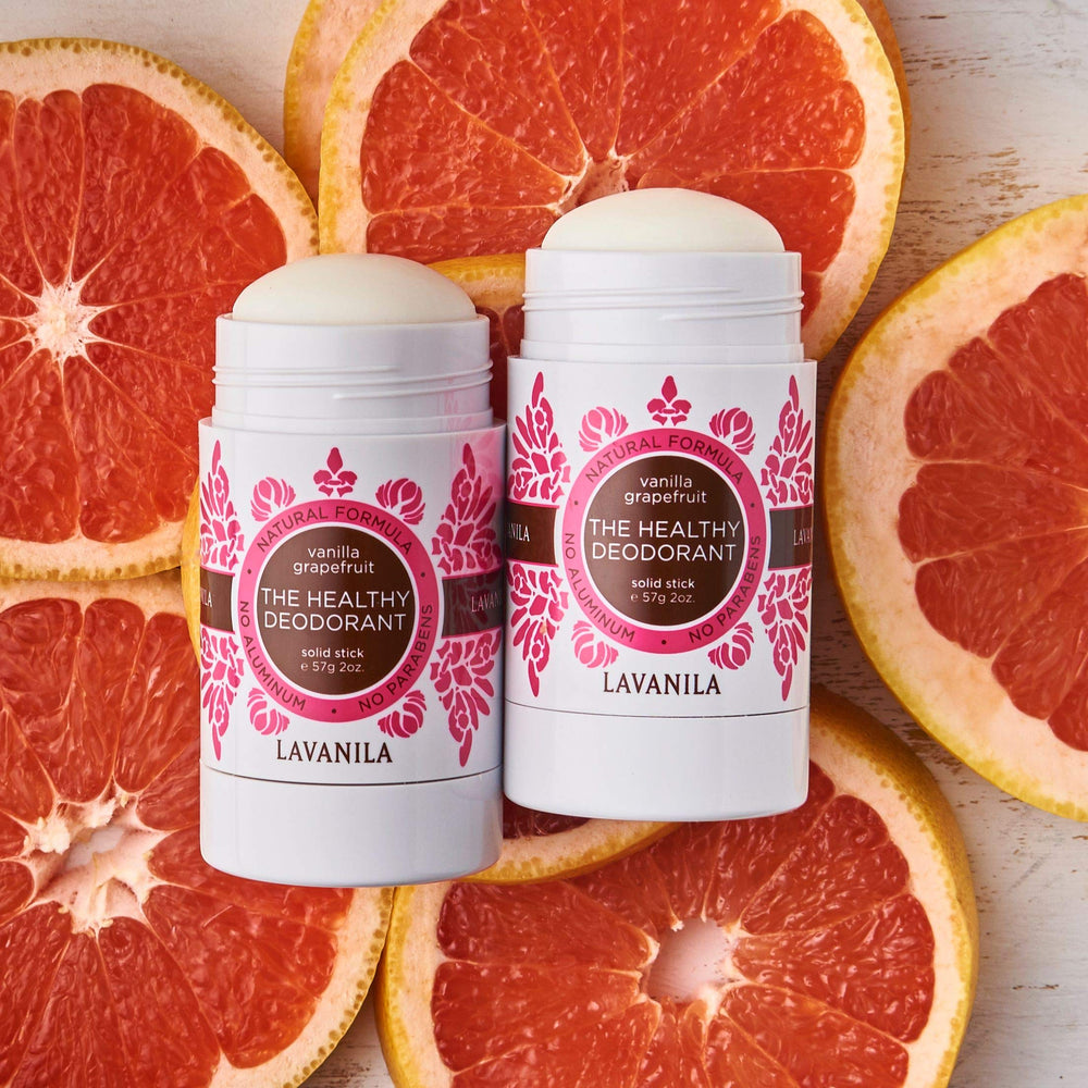 Textura cremosa de desodorante Lavanila Vanilla Grapefruit para piel sensible