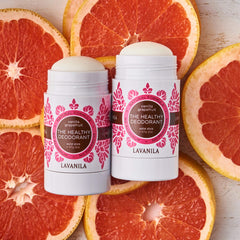 Textura cremosa de desodorante Lavanila Vanilla Grapefruit para piel sensible
