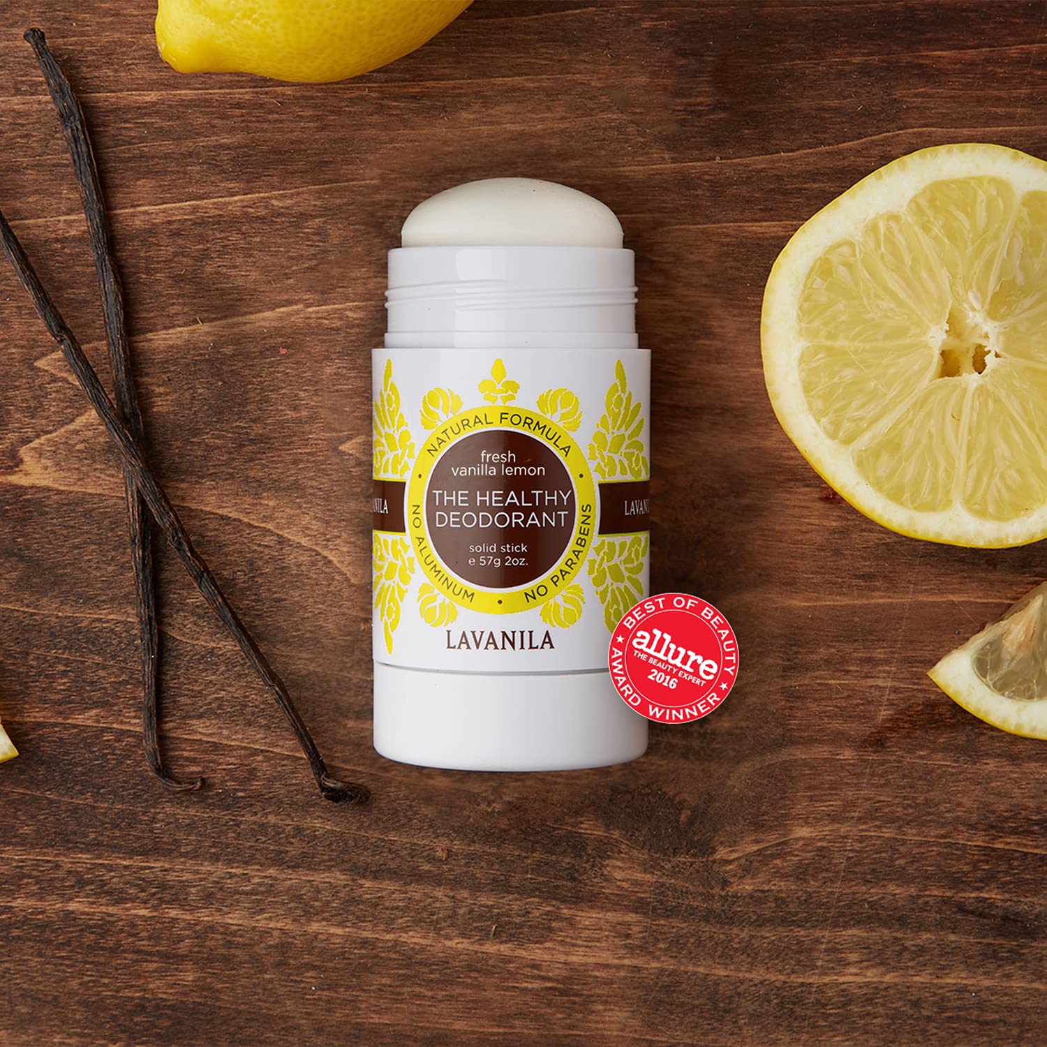 Lavanila Vanilla Lemon: fórmula a base de plantas, sin aluminio.