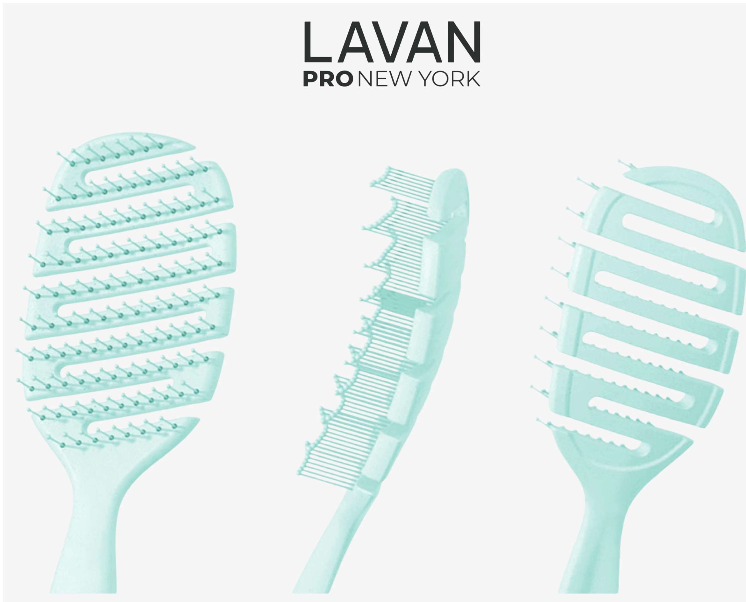LAVANPRO New York Cepillo Desenredante evita quiebre y tirones