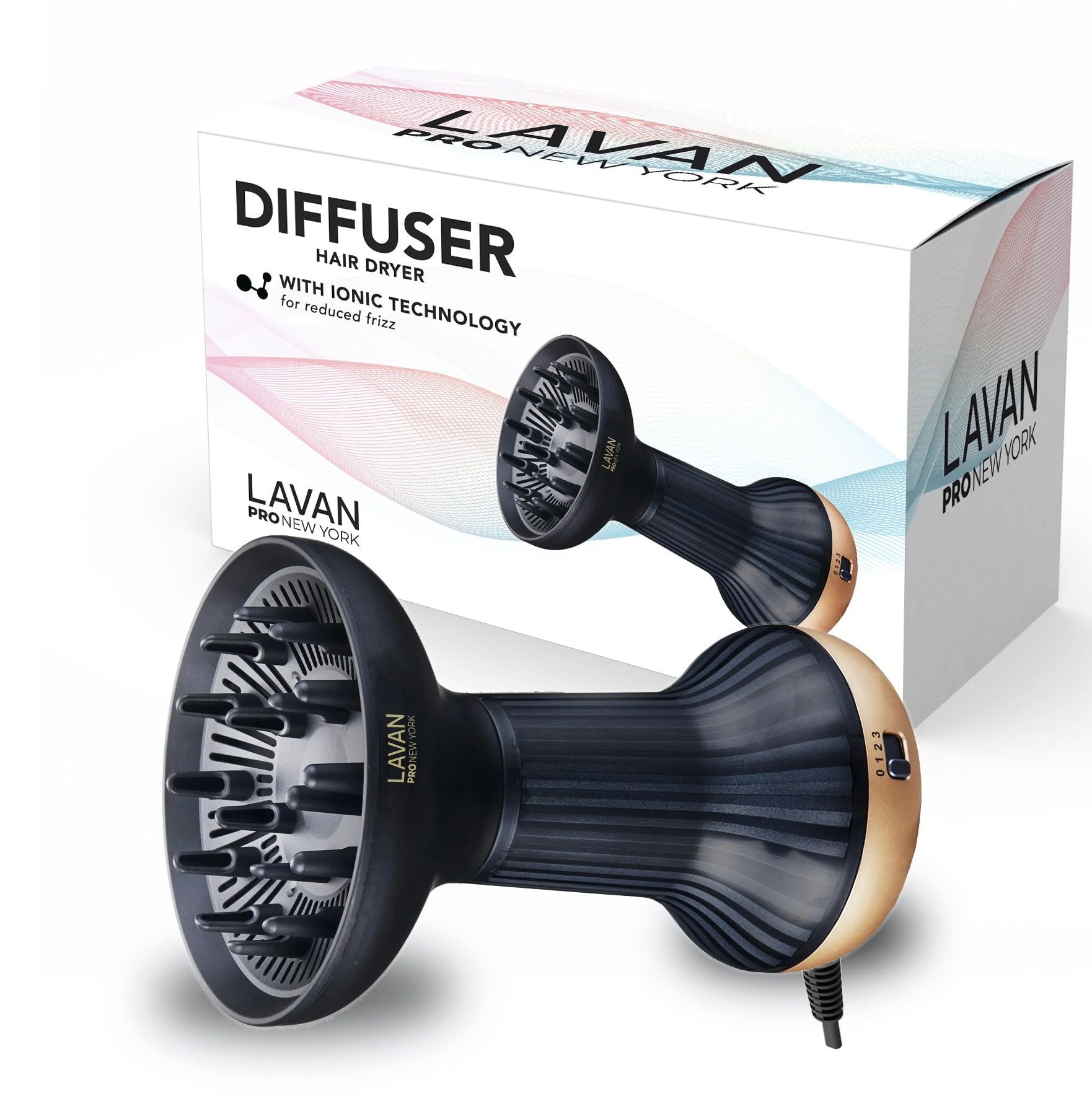 LAVANPRO NEW YORK: difusor para cabello rizado que define rizos y reduce frizz.