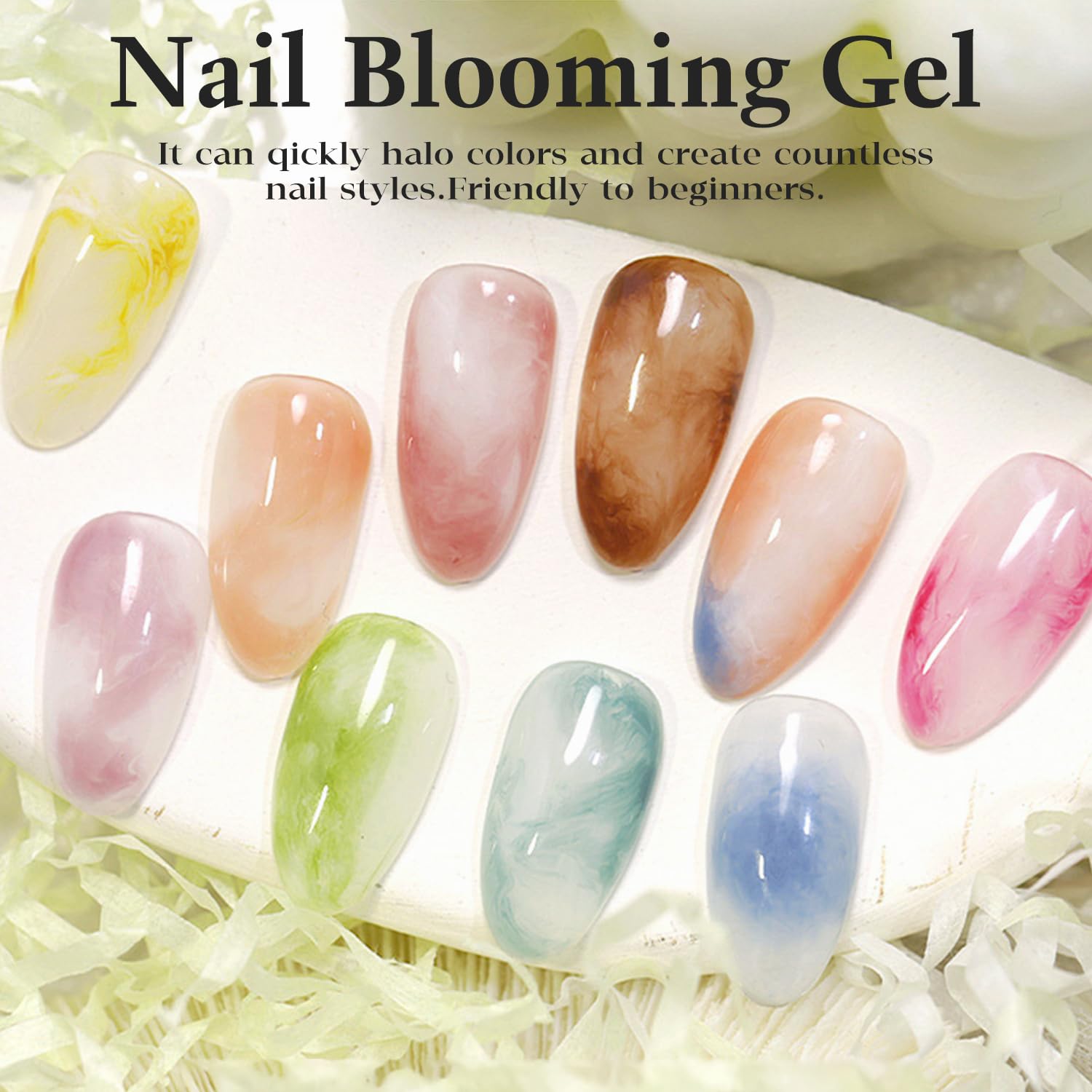 Lavender Violets Blooming Gel, degradado ombre, transiciones suaves entre tonos.