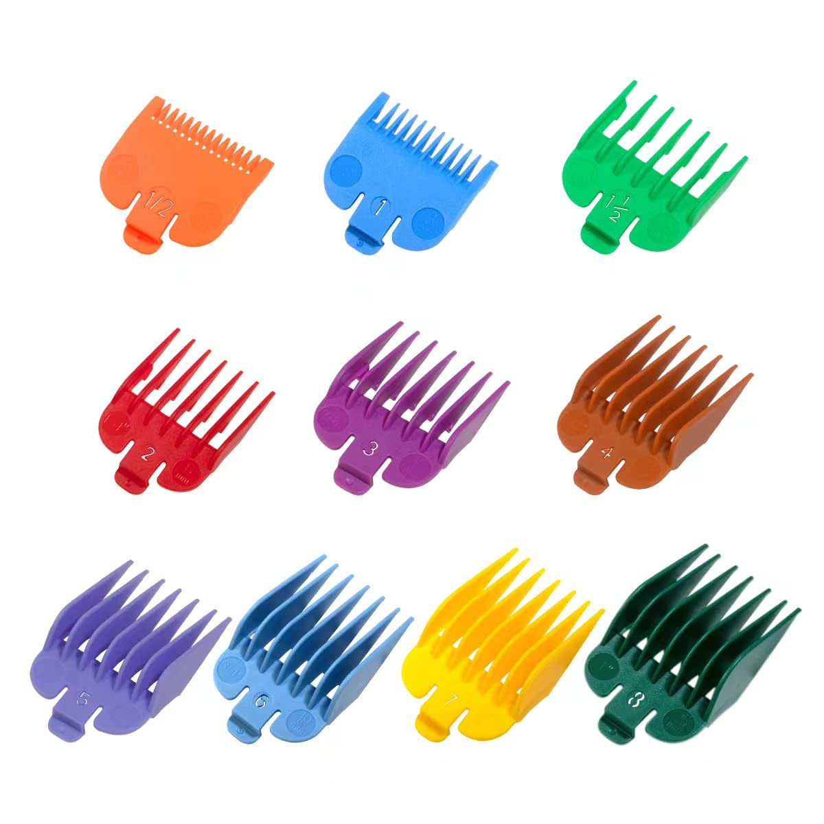 Guardas LAVEST para clipper muestran longitud de 1/16 a 1 pulgada para cortes precisos.