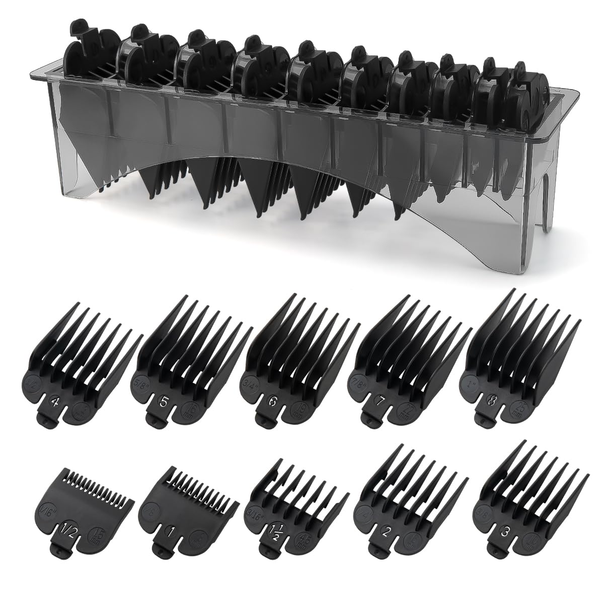 LAVEST protectores de cortapelos, set 10 piezas con porta.