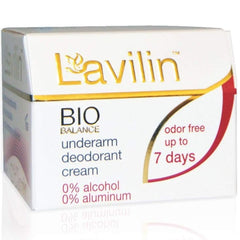 Lavilin Desodorante en crema para axilas, textura suave y uso diario.