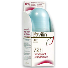 Desodorante Lavilin Roll-On sin aluminio, aplicación suave para uso diario.