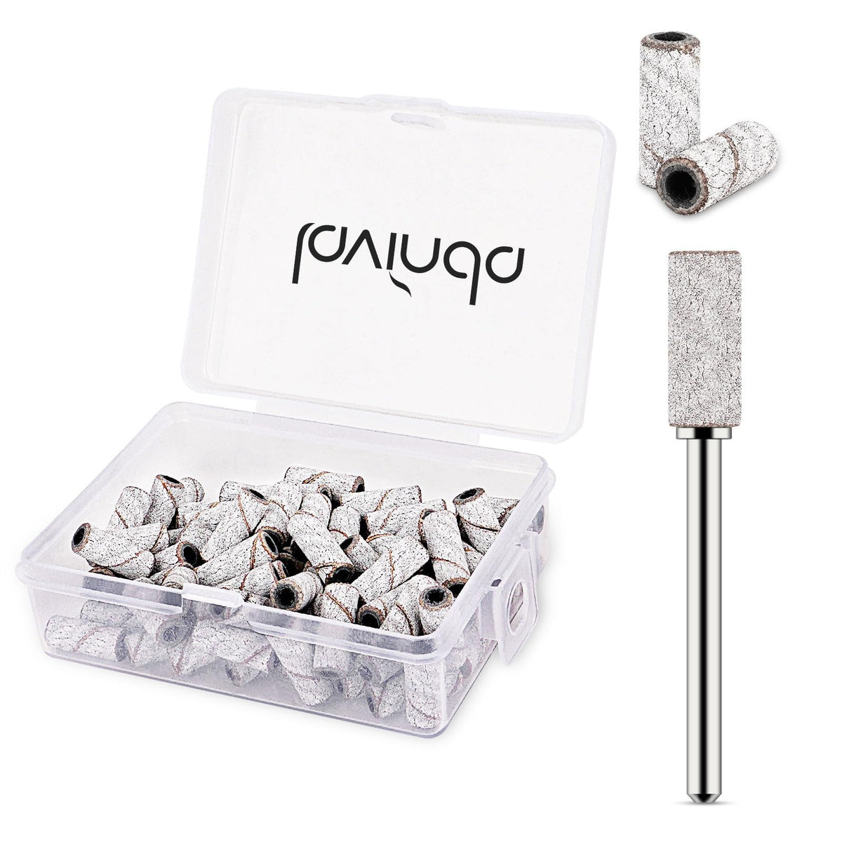Lavinda bandas lijado 80 grano zebra para detalles precisos en uñas acrílicas.