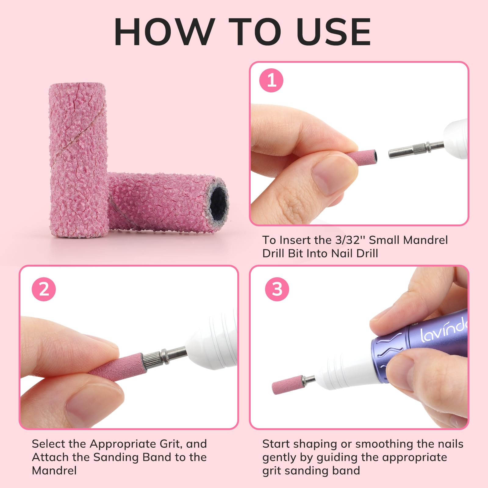 Lavinda banda mini lijado 240 gr para retoques y pulido final.