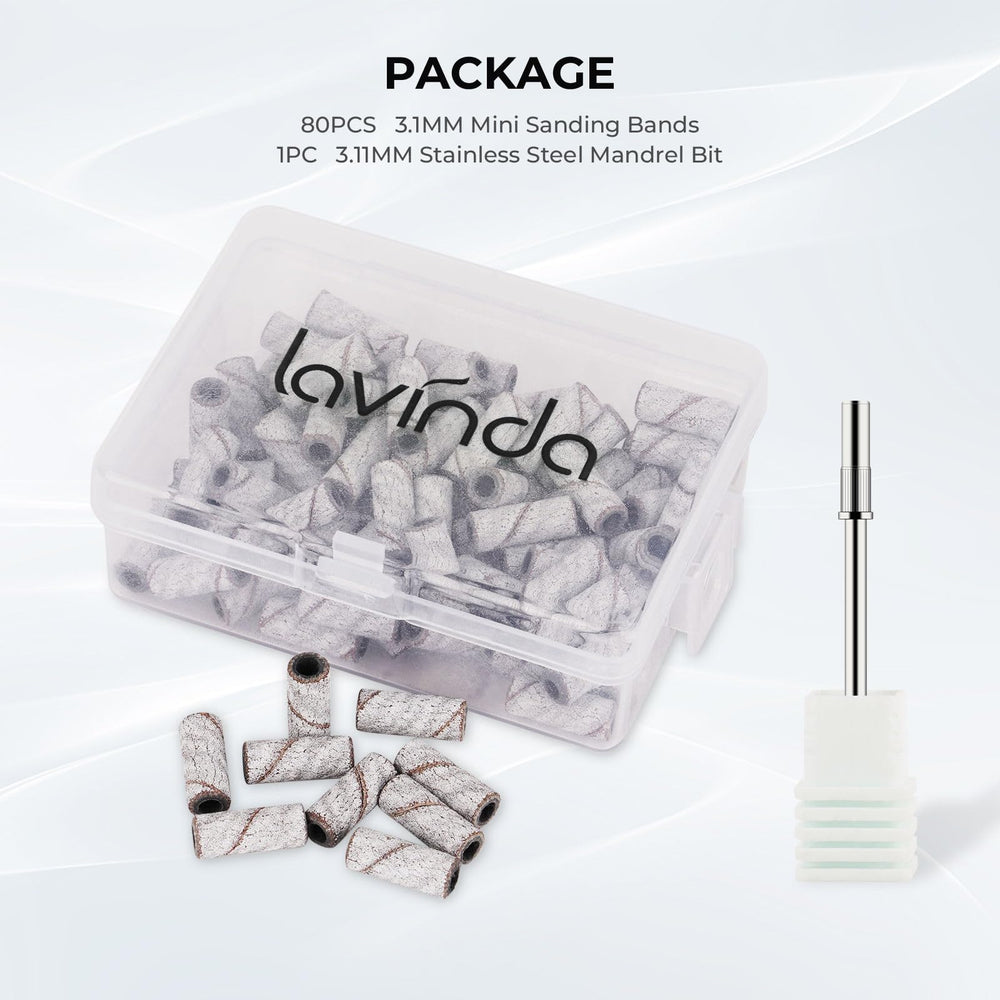 Lavinda empaques y detalles de seguridad de lijado para salón.