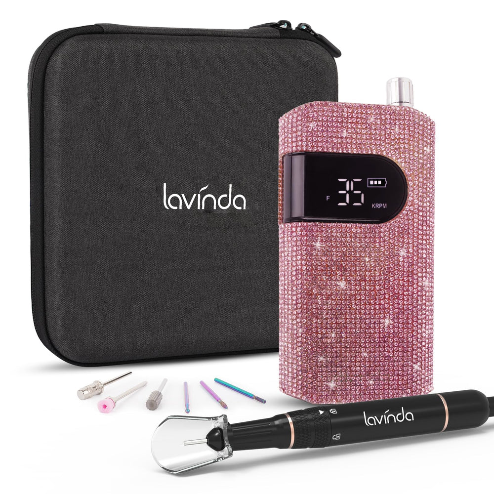 Lavinda exterior diamante rosado, añade glam a tu rutina de manicura.