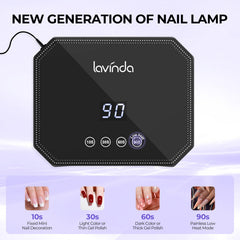 Lavinda lámpara UV con sensor automático, enciende al colocar la mano.