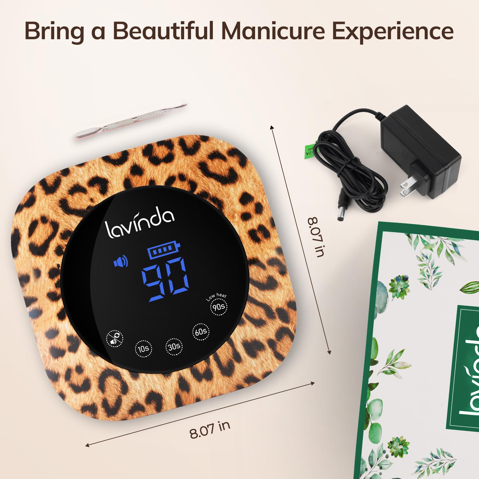 Lavinda lampara UV diseño leopard para uso profesional y domestico