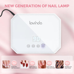 Lavinda base desmontable amplía área de trabajo para pedicura y uñas.