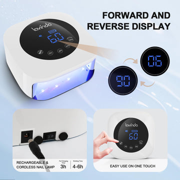 Lavinda lampara-UV-LED compatible con geles de varias marcas para curado rápido