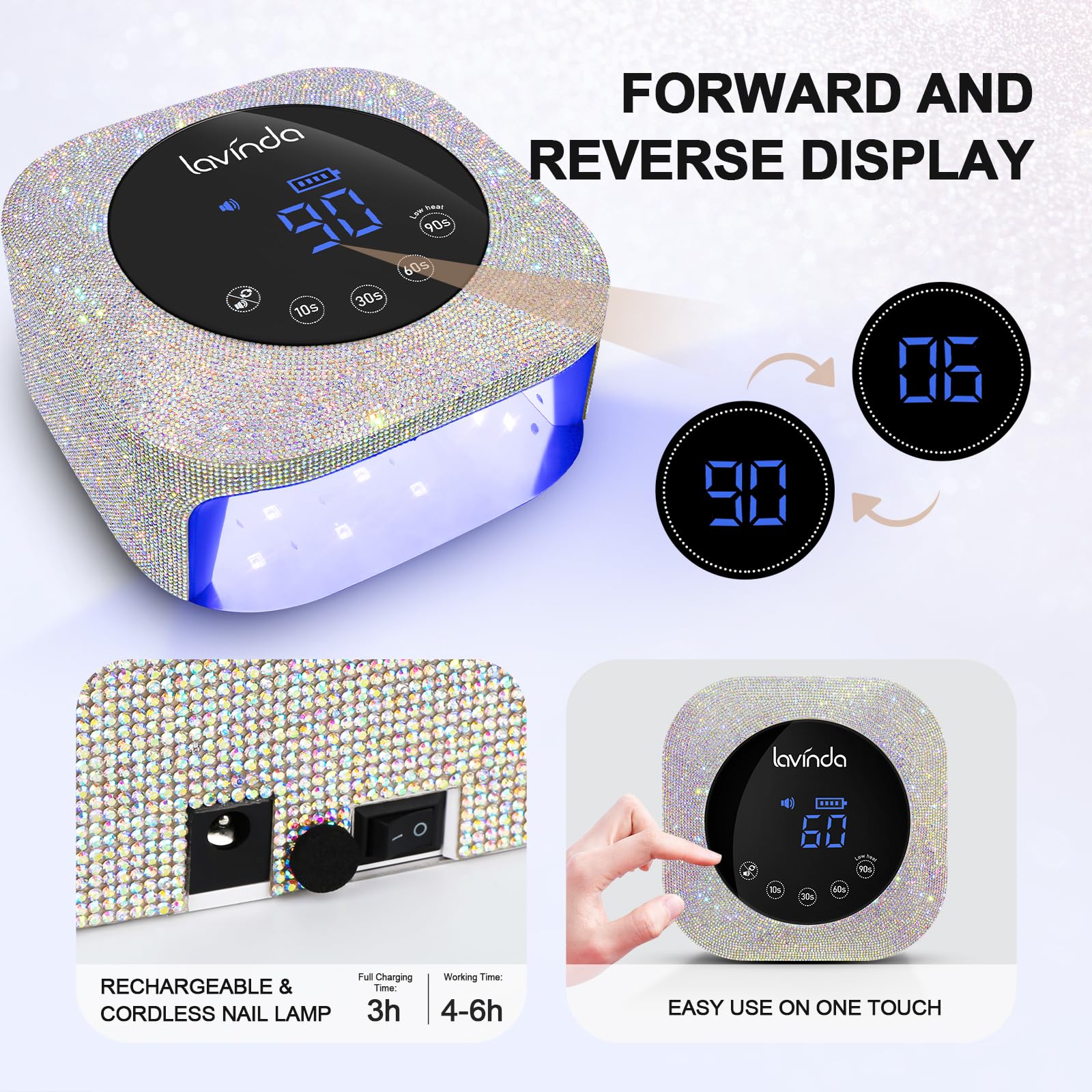 Lavinda UV LED diseño portátil ideal para casa o salón