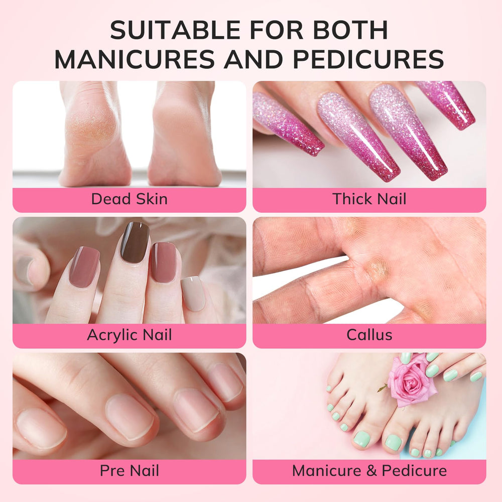 Lavinda set de bandas lijado rosa profesional para uso en salón.