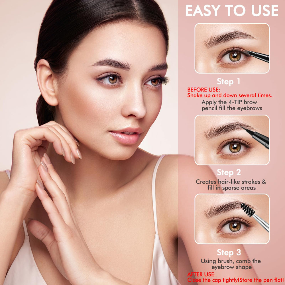LAVONE aplicación fácil para definir cejas y delinear línea de pestañas.