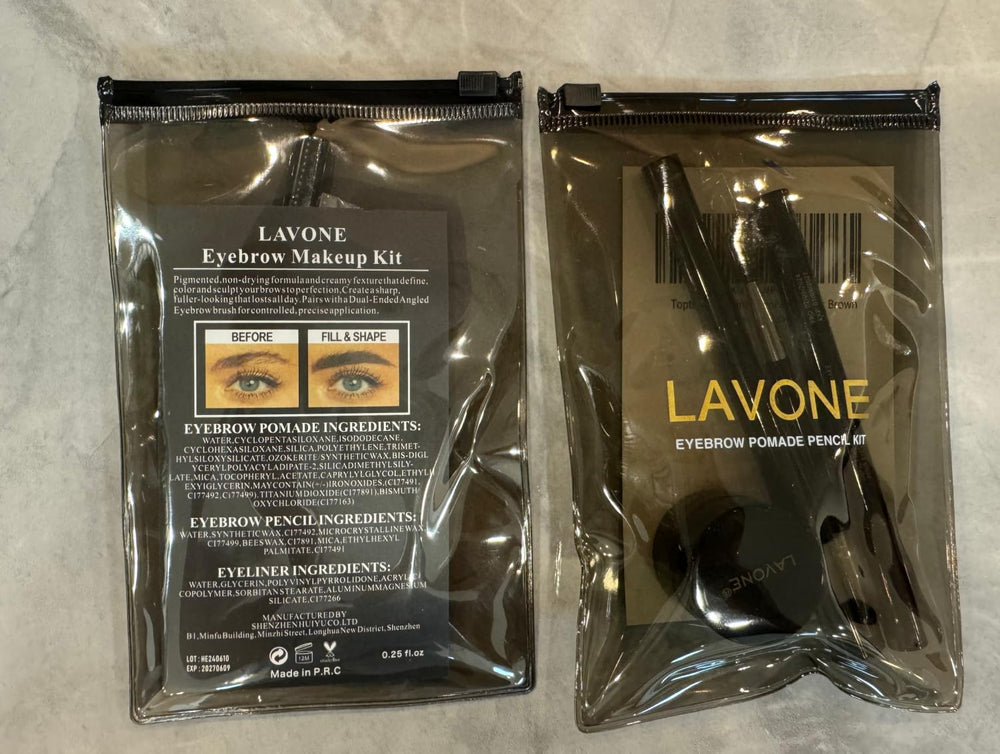 LAVONE complete kit offers versatile tools for multi-step brow looks.
