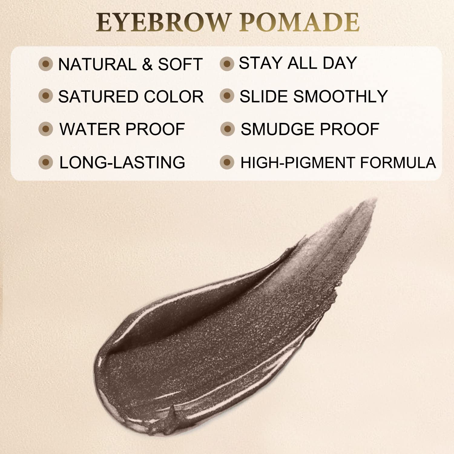 LAVONE brow kit with zipper pouch for on-the-go styling