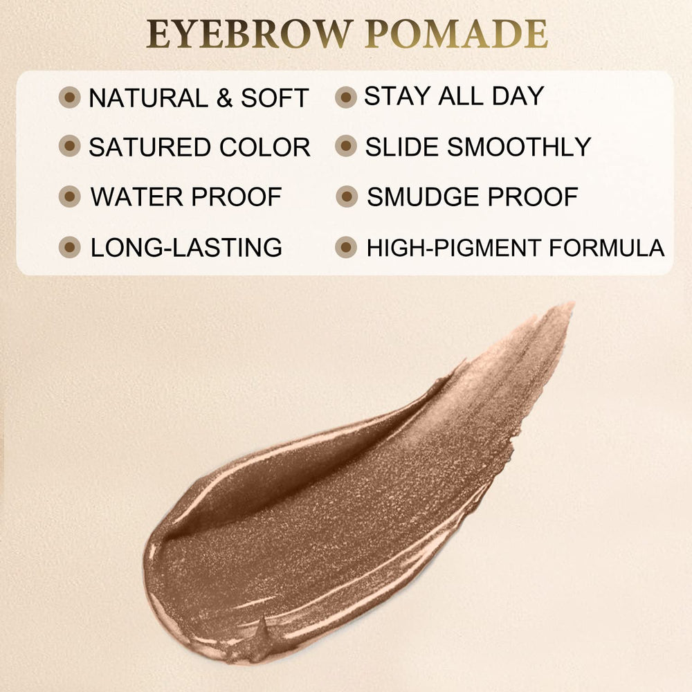 LAVONE Dual-ended Brow Brush for blending and shaping.