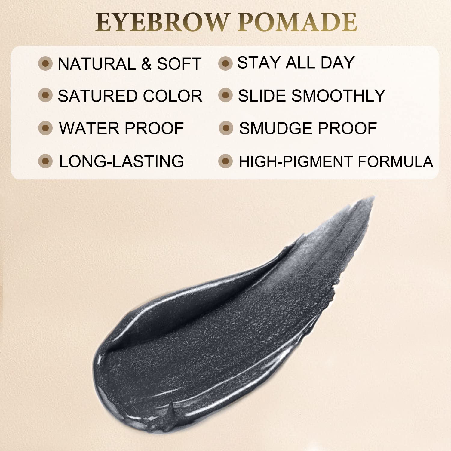 LAVONE dual-ended eyebrow brush blends and shapes brows with control.