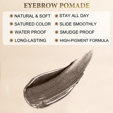 LAVONE dual-ended eyebrow brush for shaping and blending