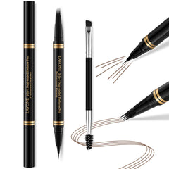 LAVONE Eyebrow Pen 4-tip microblade close-up for natural hair-like strokes