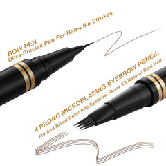 LAVONE Brow Pen close-up illustrates precise strokes for sparse brows