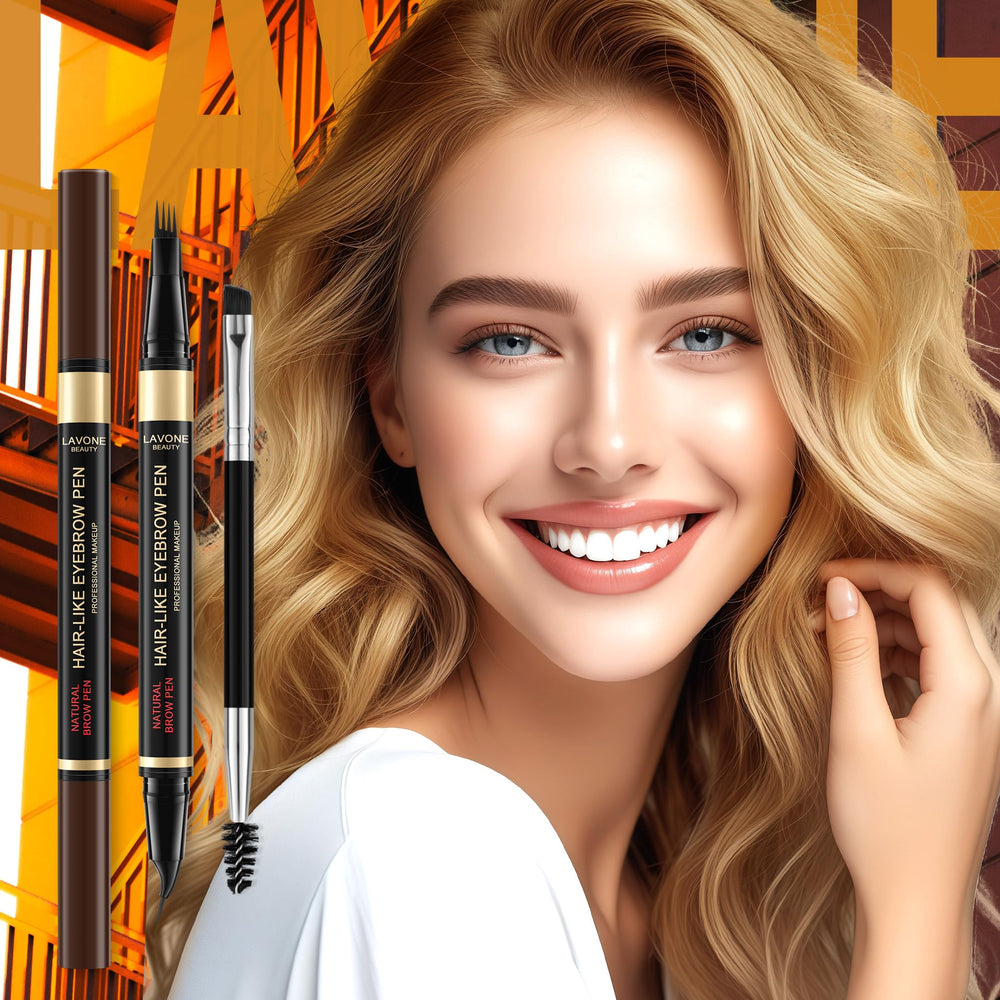 LAVONE Dark Brown shade creates rich, natural-looking brows.