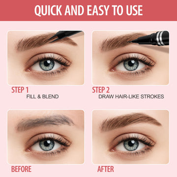 LAVONE acabado marrón oscuro para cejas naturales
