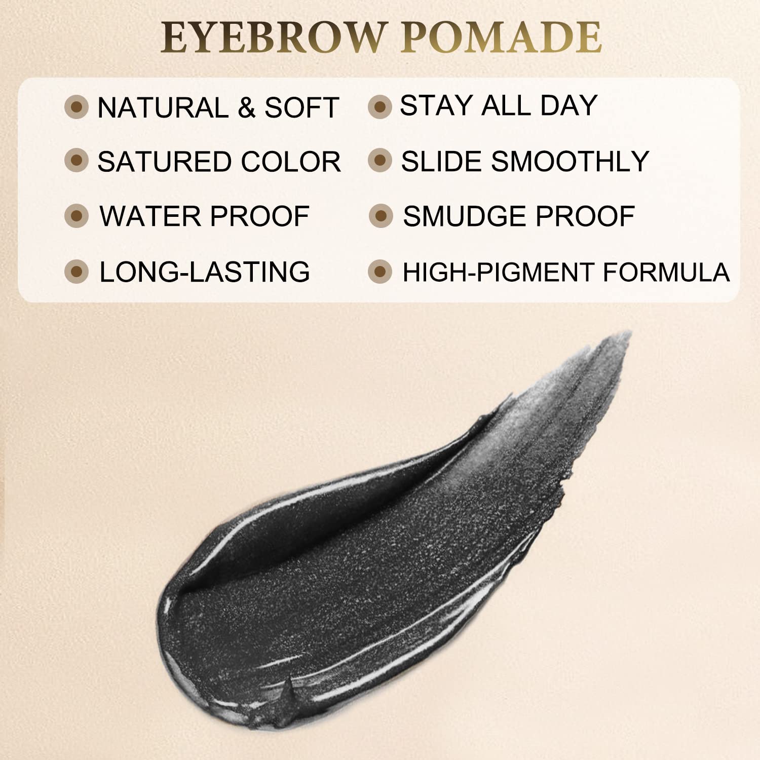 LAVONE zip pouch keeps the brow kit organized on the go.