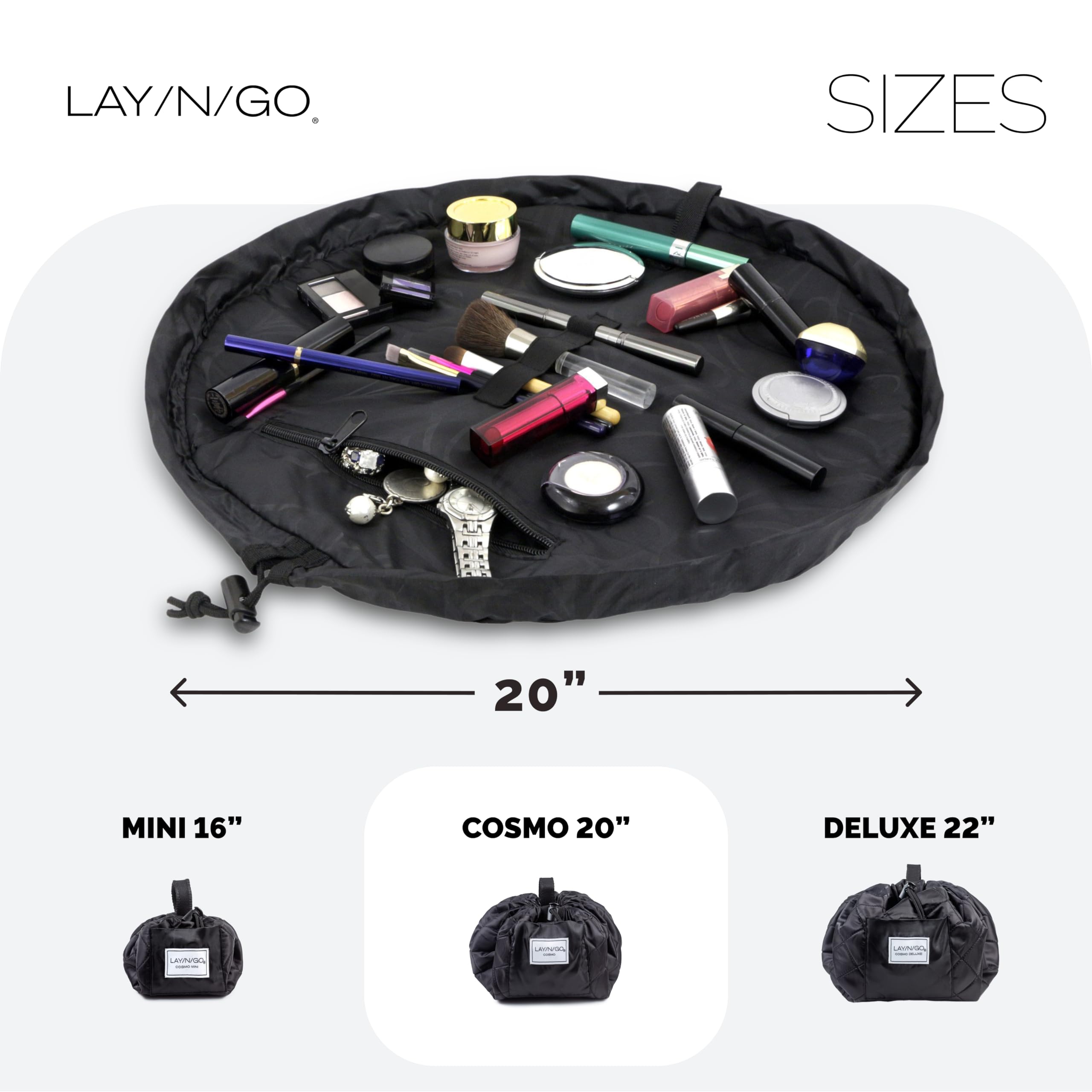 Lay-n-Go Cosmo bolsa con cierre metalico seguro