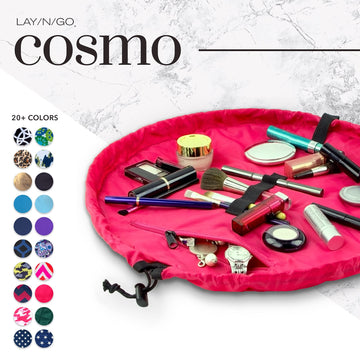 Lay-n-Go Cosmo cierre dinámico perfecto para empacar y deshacer fácil al salir.