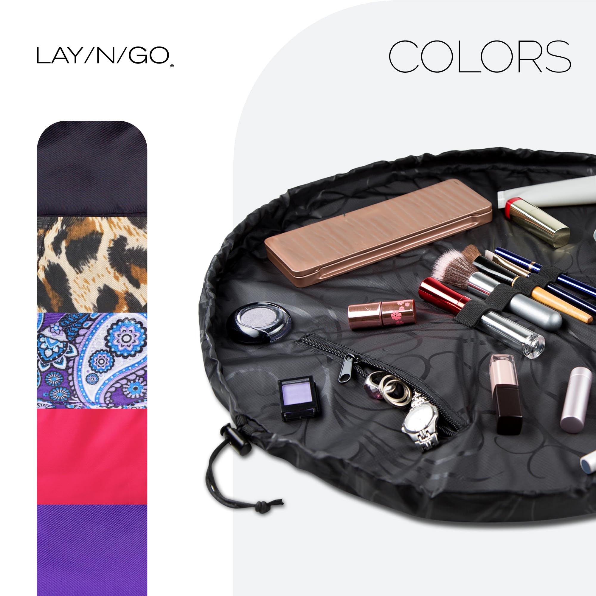 Lay-n-Go Cosmo: regalo práctico y elegante para amantes del maquillaje.