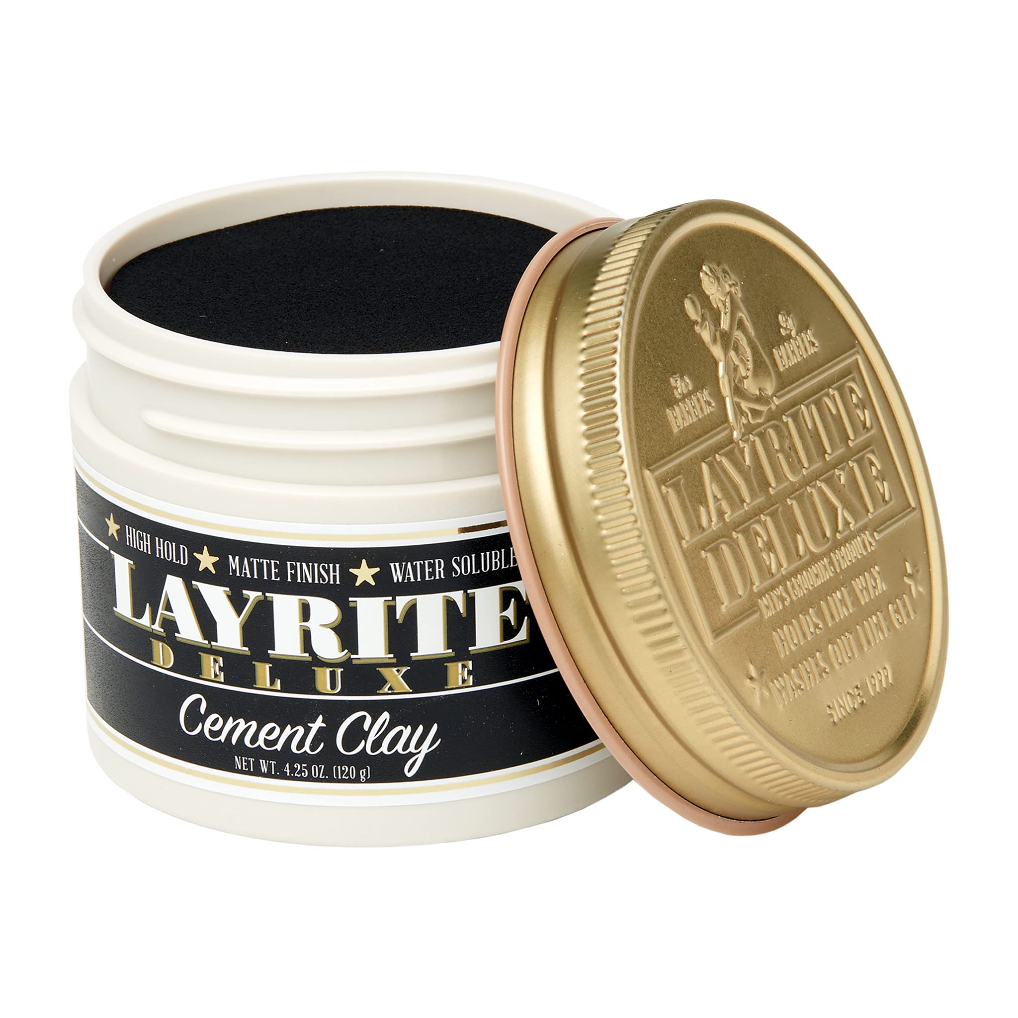 Layrite Cement Clay, textura mate para un acabado natural y definido.