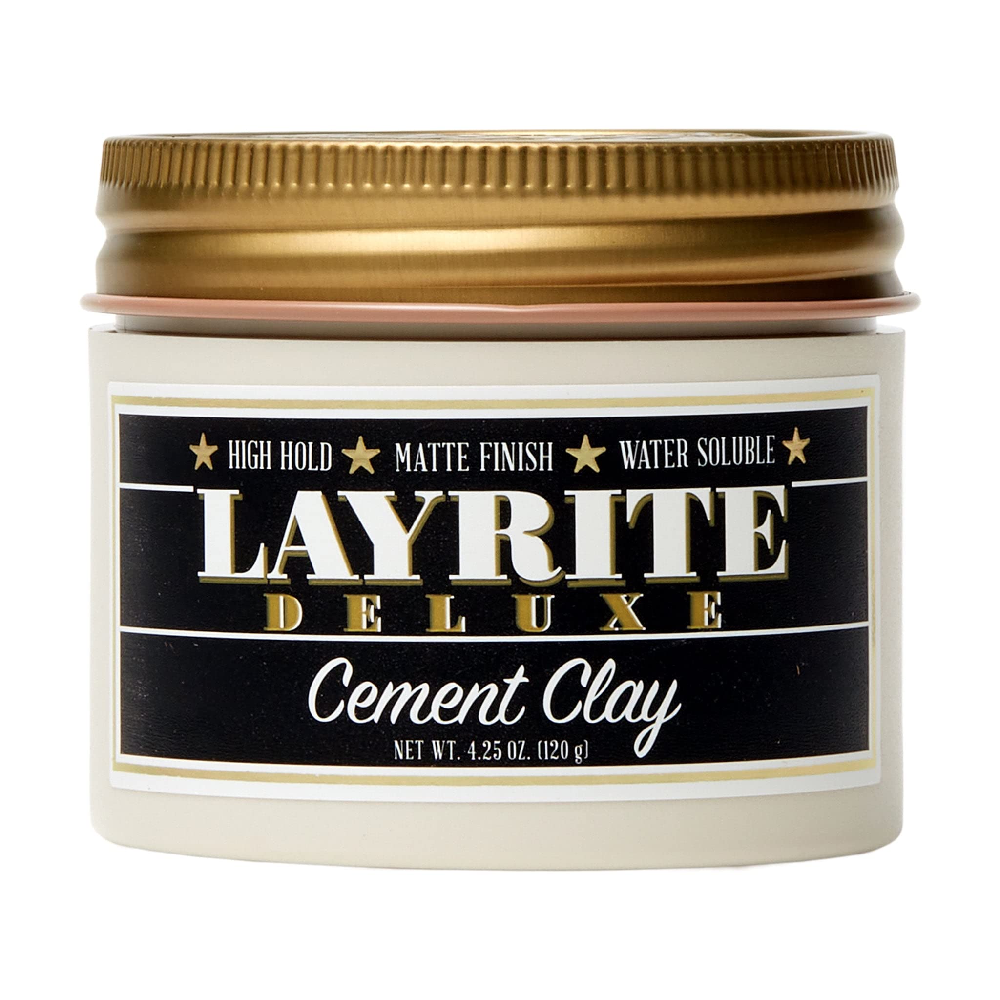 Layrite Ciment : texture argileuse pour un coiffage durable des cheveux.