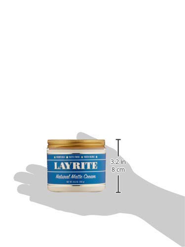 Layrite Crème Matte Naturelle – fini mat sain et naturel tout au long de la journée.