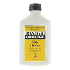 Layrite Daily Shampoo: botella con espuma suave para una limpieza eficaz