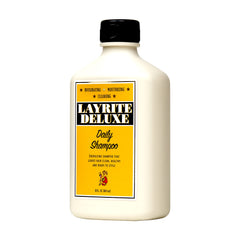 Layrite Daily Shampoo: vista frontal de la botella para uso diario