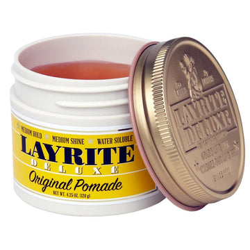 Layrite Original Pomada, aroma a vainilla, ideal para un peinado fresco durante todo el día.