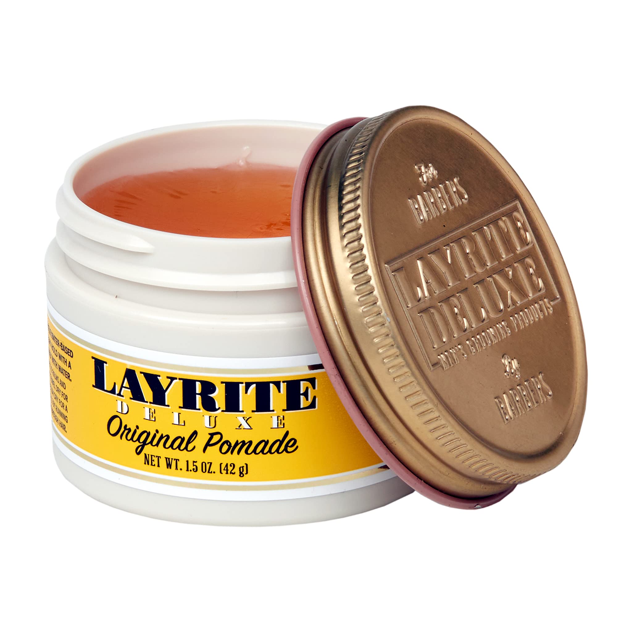 Layrite Original Pomade textura con brillo medio, apariencia natural y control