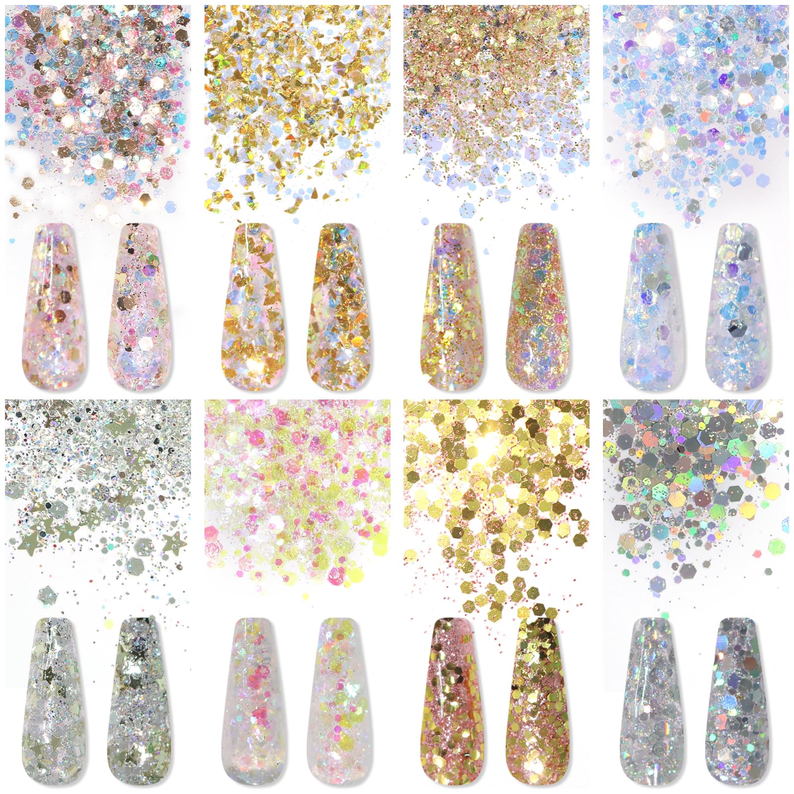 Diamante ultrafino de Laza para efectos brillantes en uñas.